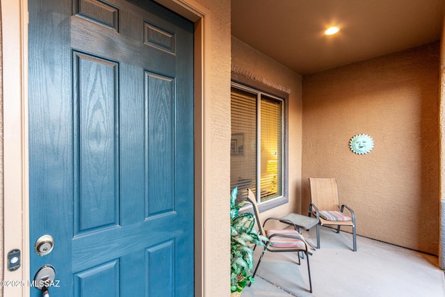 5884 S Azure Vista Way, Green Valley, AZ 85622 - entrance to property with stucco siding