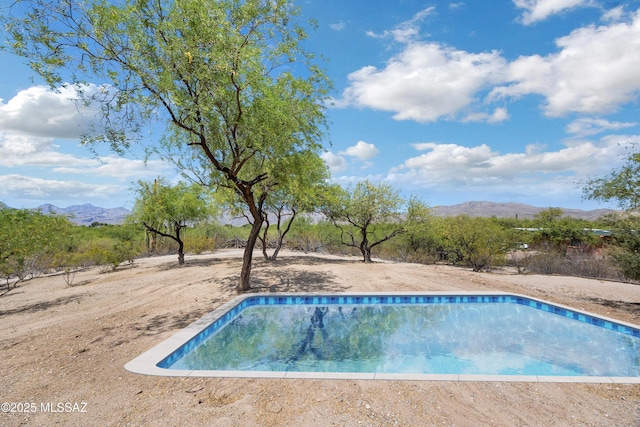12471 E Speedway Blvd, Tucson, AZ 85748 - outdoor pool featuring a mountain view