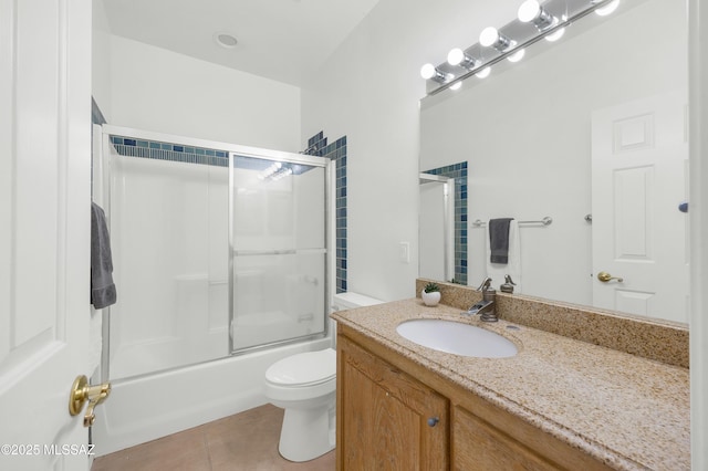 12471 E Speedway Blvd, Tucson, AZ 85748 - full bathroom featuring vanity, tile patterned floors, and enclosed tub / shower combo