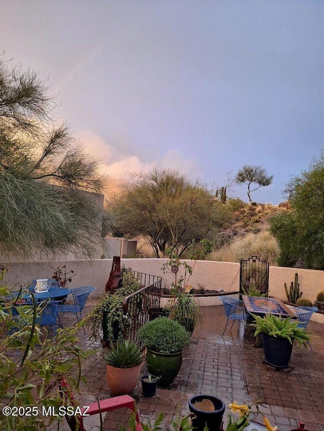 6342 N Camino Los Mochis, Tucson, AZ 85718 - view of patio / terrace featuring outdoor dining space