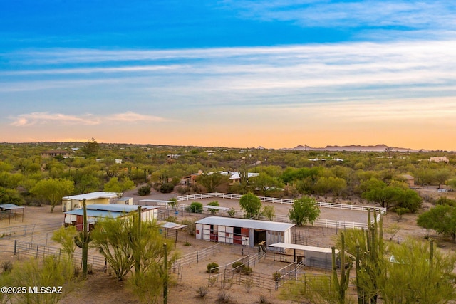 900 N Camino Del Codorniz, Tucson, AZ 85749 - aerial view at dusk of a mountain view