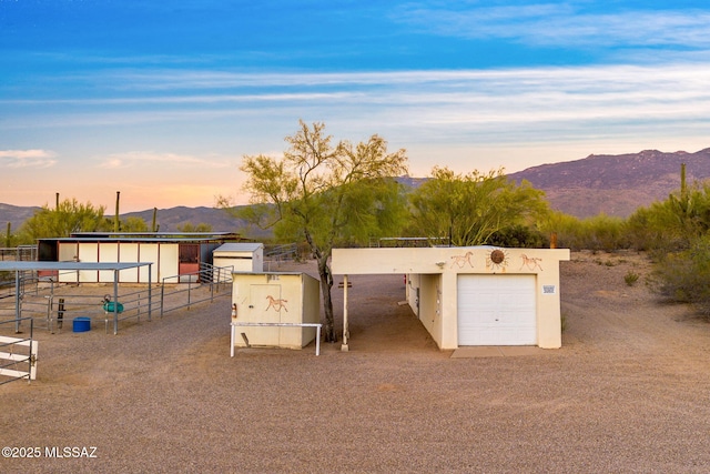 900 N Camino Del Codorniz, Tucson, AZ 85749 - horse barn with a mountain view