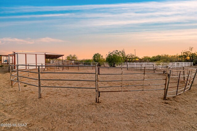 900 N Camino Del Codorniz, Tucson, AZ 85749 - view of yard featuring a view of rural / pastoral area and an exterior structure