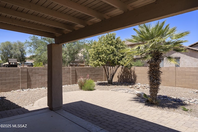 493 E Placita Nodo, Sahuarita, AZ 85629 - view of patio / terrace with a fenced backyard