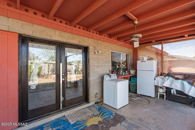 7420 N Oliver Ave, Tucson, AZ 85741 - view of patio with washer / dryer