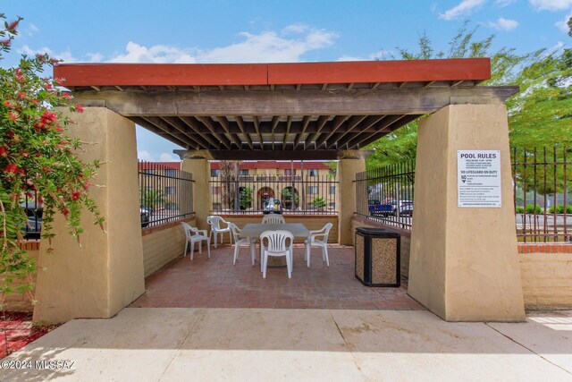 6311 N Barcelona Ct Unit 1023, Tucson, AZ 85704 - view of patio / terrace featuring fence