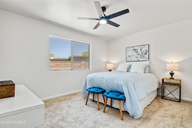 7555 E 25th St, Tucson, AZ 85710 - carpeted bedroom featuring baseboards and ceiling fan