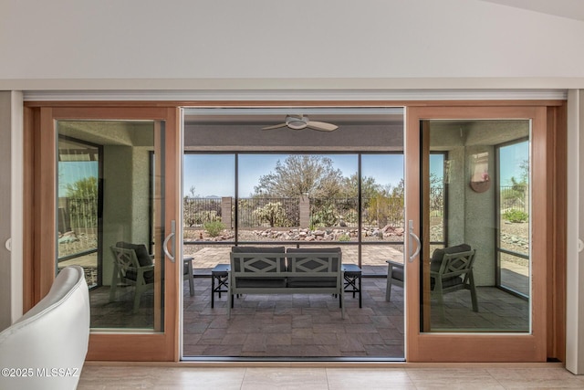 13795 N Buckhorn Cholla Dr, Marana, AZ 85658 - entryway with ceiling fan