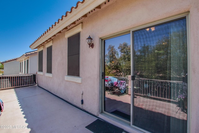 view of home's exterior featuring stucco siding
