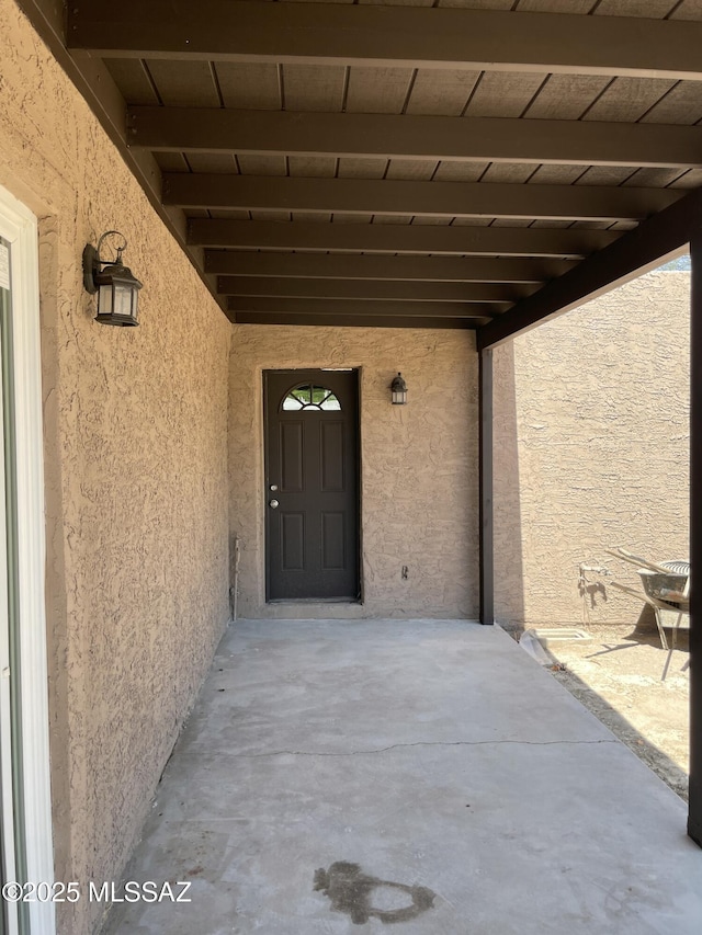 3923 E 17th St, Tucson, AZ 85711 - property entrance with stucco siding