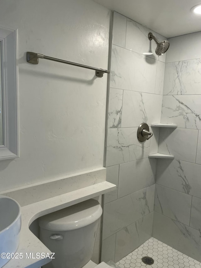 3923 E 17th St, Tucson, AZ 85711 - full bathroom with tiled shower and toilet