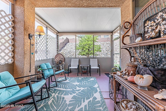 view of sunroom / solarium
