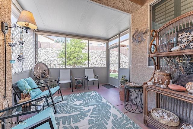 view of sunroom / solarium