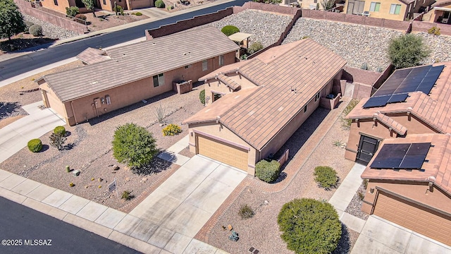 drone / aerial view featuring a residential view