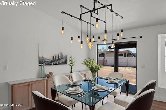 dining room featuring wood finished floors