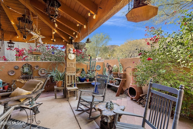 1408 W Kandy Ct, Tucson, AZ 85745 - view of patio with fence