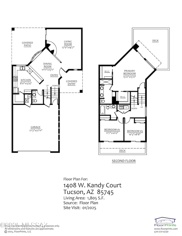 1408 W Kandy Ct, Tucson, AZ 85745 - room layout