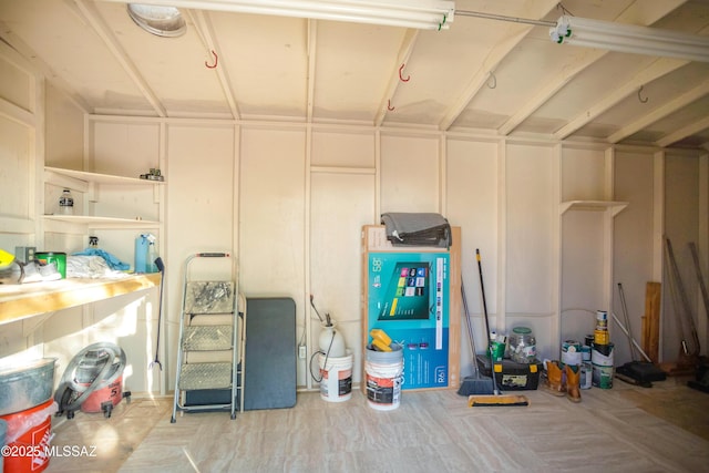 view of storage room