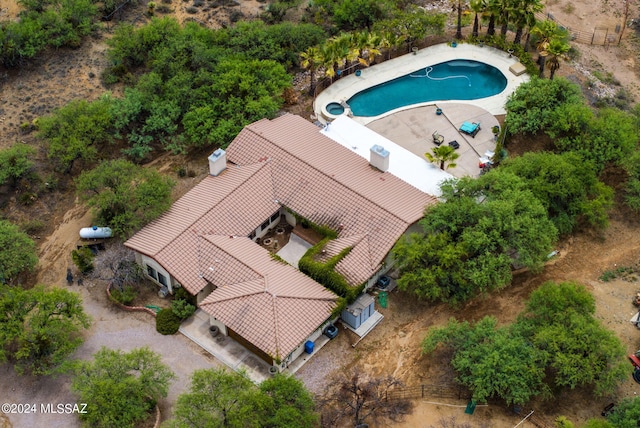 birds eye view of property