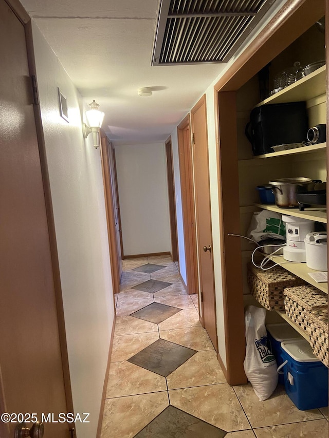hallway with visible vents