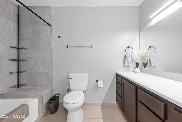 5675 N Camino Esplendora Unit 1103, Tucson, AZ 85718 - full bath featuring toilet, vanity, tile patterned flooring, and baseboards