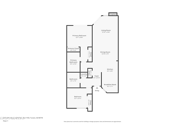 5675 N Camino Esplendora Unit 1103, Tucson, AZ 85718 - room layout