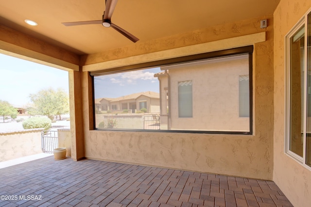 62908 E Thunder Rock Dr, Tucson, AZ 85739 - view of patio with ceiling fan