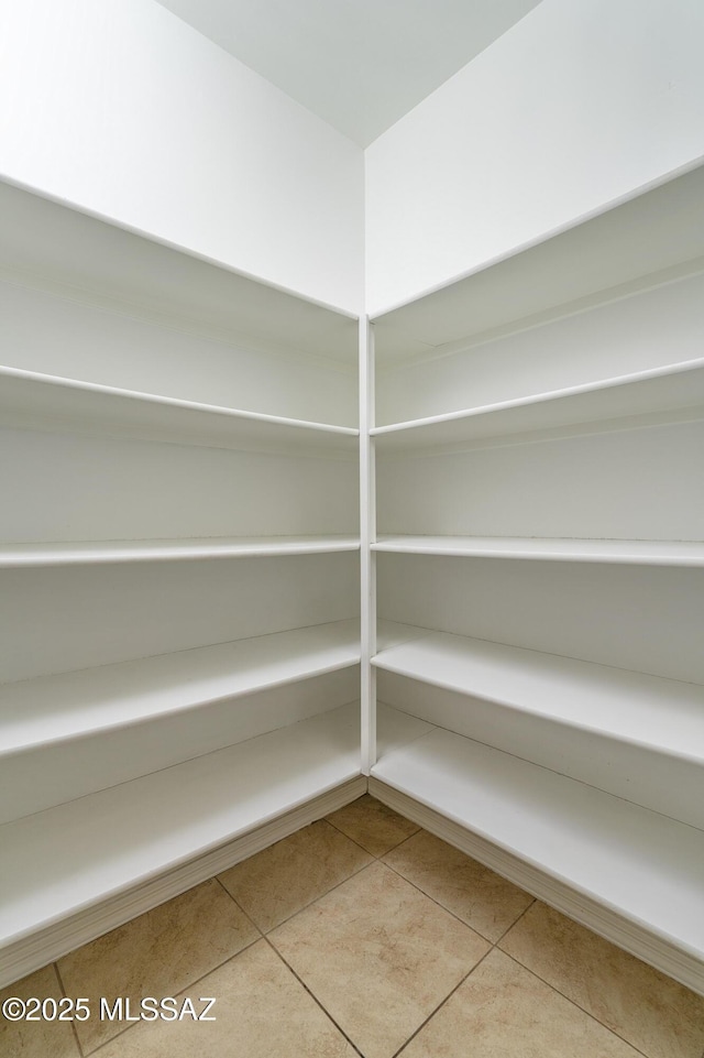 view of storage area