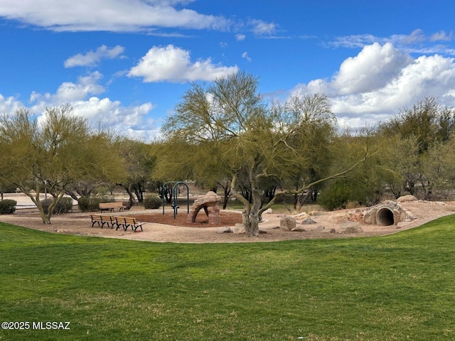surrounding community with a lawn