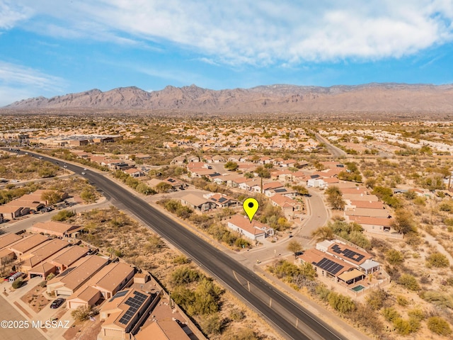 9896 E Wind Dancer Dr, Tucson, AZ 85748 - bird's eye view featuring a residential view and a mountain view