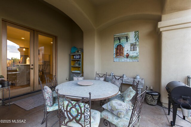 4519 N Camino Kino, Tucson, AZ 85718 - view of patio / terrace with french doors and outdoor dining area