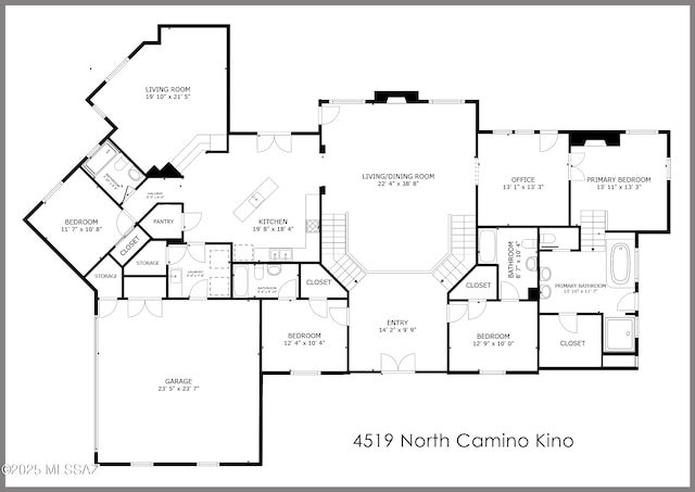 4519 N Camino Kino, Tucson, AZ 85718 - room layout
