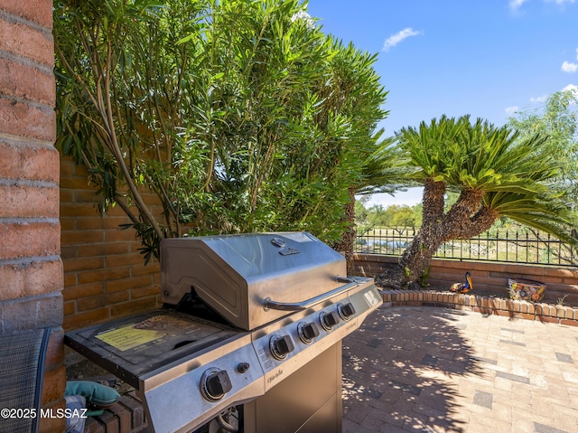 view of patio / terrace with fence