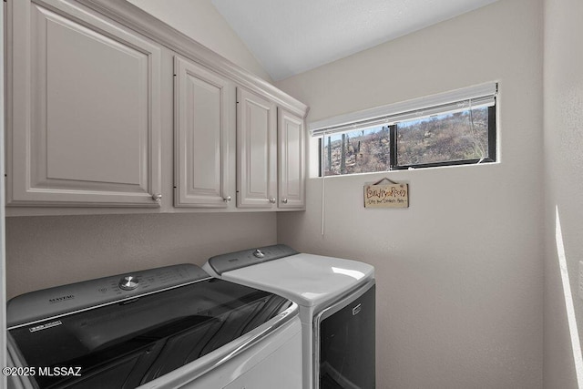 14171 N Gibson Trl, Tucson, AZ 85755 - laundry room with independent washer and dryer and cabinet space