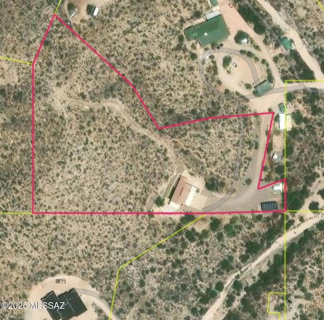 14171 N Gibson Trl, Tucson, AZ 85755 - aerial overview of property's location featuring property parcel outlined