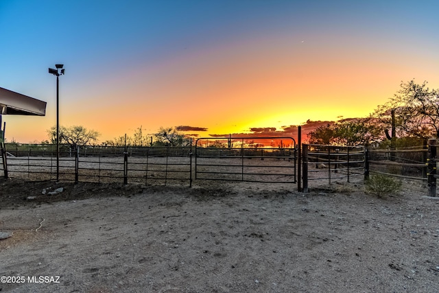 3825 N Silver Dr, Tucson, AZ 85749 - view of yard with a view of countryside and fence