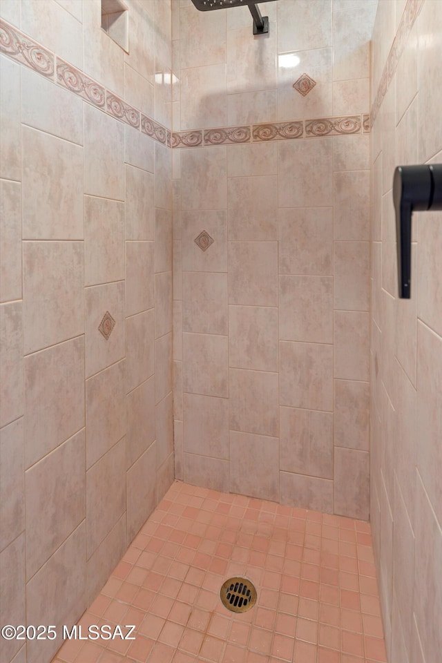 full bathroom with tiled shower