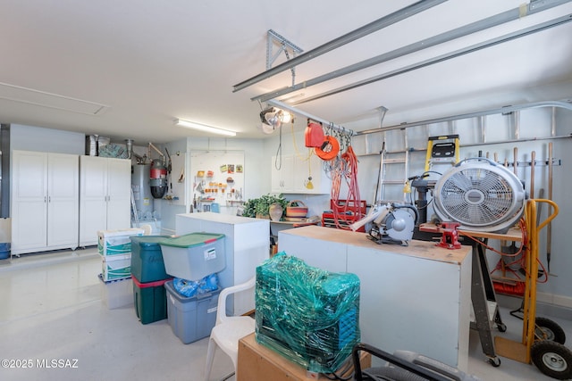 2740 E Ponce Ct, Green Valley, AZ 85614 - garage with water heater and a garage door opener