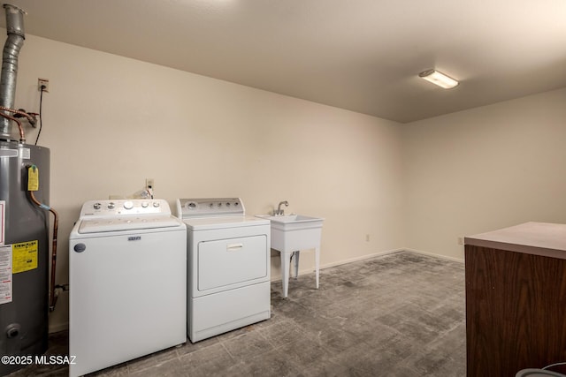 895 W Roller Coaster Rd, Tucson, AZ 85704 - washroom featuring washer and clothes dryer and gas water heater