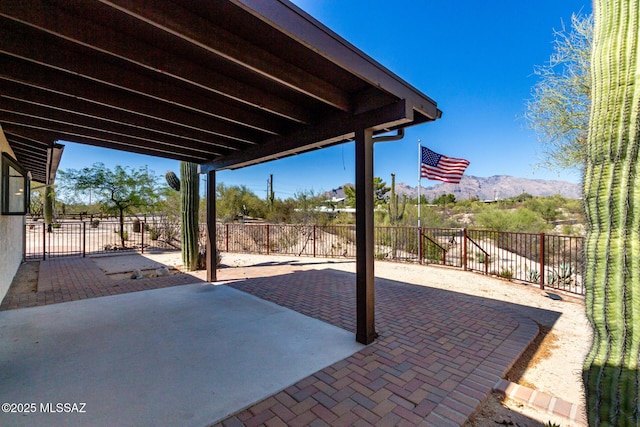 895 W Roller Coaster Rd, Tucson, AZ 85704 - view of patio / terrace featuring a mountain view