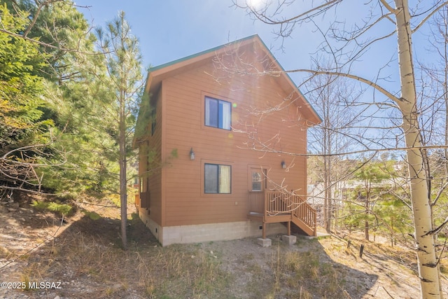view of rear view of property