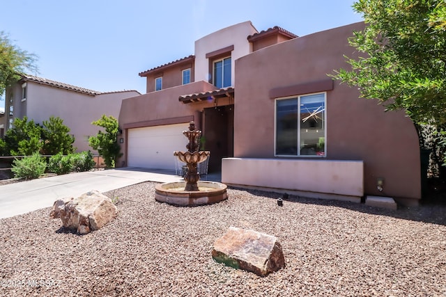 29 W Camino Rancho Viejo, Sahuarita, AZ 85629 - adobe home featuring a tiled roof, stucco siding, and concrete driveway