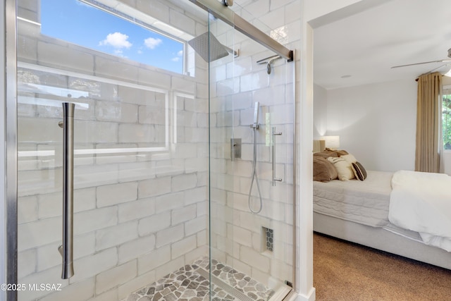 29 W Camino Rancho Viejo, Sahuarita, AZ 85629 - ensuite bathroom with a stall shower and ceiling fan