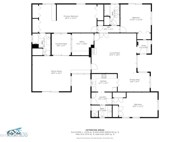 1047 E Hedrick Dr, Tucson, AZ 85719 - home floor plan