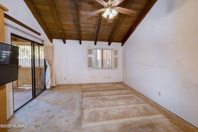 810 E Placita Leslie, Tucson, AZ 85718 - spare room with a healthy amount of sunlight, wood ceiling, carpet, and beam ceiling