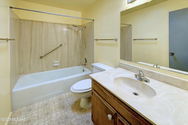 810 E Placita Leslie, Tucson, AZ 85718 - bathroom featuring bathing tub / shower combination, toilet, and vanity