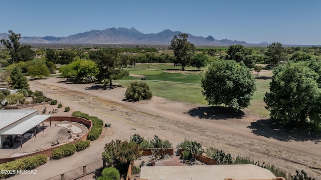 149 E Los Arcos, Green Valley, AZ 85614 - birds eye view of property with a mountain view and golf course view