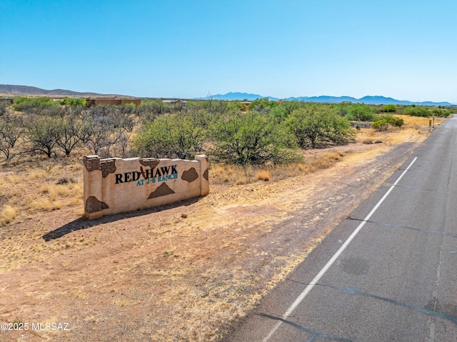 3203 W Thunder Pass Rd, Benson, AZ 85602 - view of asphalt street with a mountain view and a view of countryside
