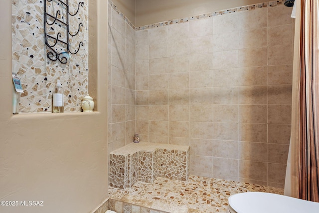 33 Camino Olympia, Rio Rico, AZ 85648 - full bathroom with toilet and curtained shower