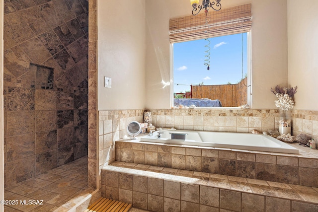 33 Camino Olympia, Rio Rico, AZ 85648 - full bathroom featuring a bath and tiled shower